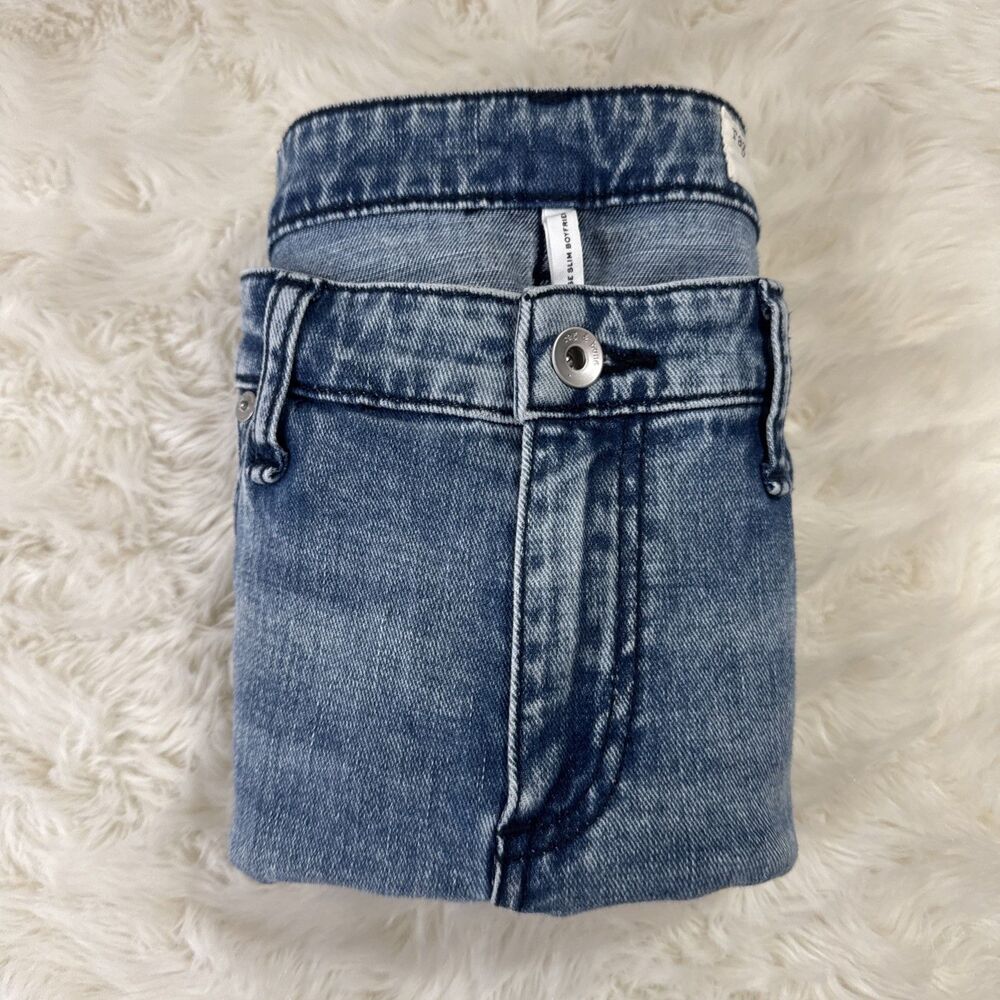 Rag & Bone Dre Low Rise Slim Boyfriend Jeans 26 (30x26) Mendecino Distressed - Picture 10 of 12